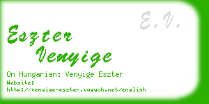 eszter venyige business card